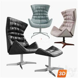 Origami Curved Armchair